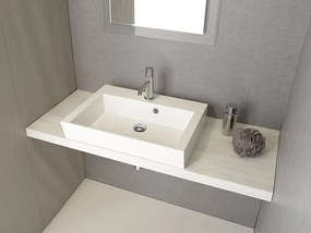 Sapho Sapho, AVICE doska pod umývadlo 100x50cm, hrúbka 5cm, dub Rover, AV104