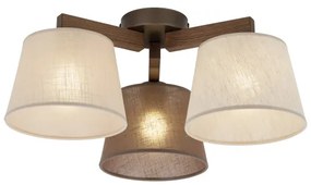 Brilagi - Prisadený luster LATTE 3xE27/15W/230V borovica/mix