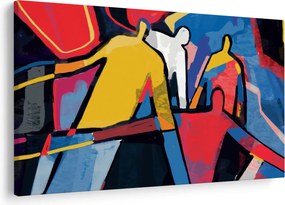 Obraz - Abstrakcia mužov (90x60 cm)