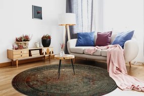 Koberec OMEGA MAMLUK rozeta smaragdový kruh