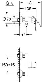 GROHE 24333001 - Sprchová batéria SWIFT DN 15 lesklý chróm