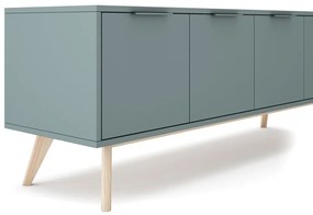 TV stolík sivozelený 140x53x40 cm Pisco – Marckeric