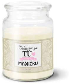 Sablio Sviečka Ďakujem za tú najlepšiu mamičku - 500 g