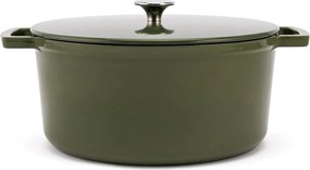 Elmich Smaltovaný liatinový hrniec Ember 28 cm olivovozelený