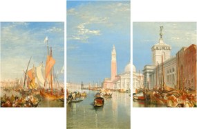 Obraz - Joseph Mallord William Turner, Venice the Dogana and San Giorgio Maggiore, reprodukcia (90x60 cm)