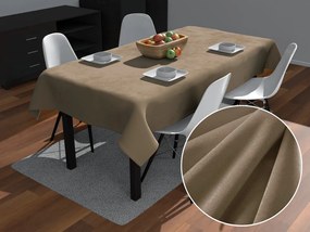 Biante Veľký zamatový obdĺžnikový obrus Velvet Premium SVP-034 Kávovo hnedý 240x280 cm