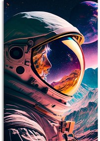 Obraz tajuplný profil kozmonauta - 60x90