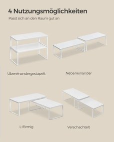Set 4 kuchynských políc KCS028W01