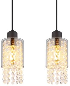 Globo 15799-4H - Luster na lanku BACKEY 4xE27/40W/230V čierna