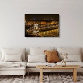 Obraz nočného mesta (90x60 cm)