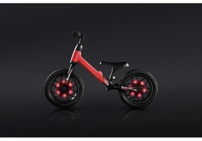 QPlay - Odrážadlo s LED svetlami na kolesách SPARK červená