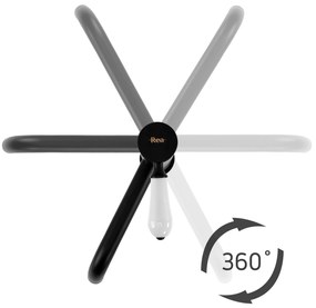 Rea Serra, vysoká umývadlová batéria h-370, čierna matná, REA-B1142