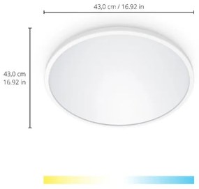 WiZ - LED Stmievateľné stropné svietidlo SUPERSLIM LED/22W/230V biela Wi-Fi