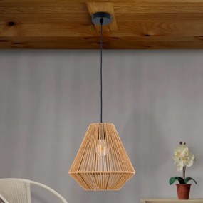 Orion HL 6-1812/1 - Luster na lanku JUNGLE 1xE27/40W/230V pr. 31 cm konope