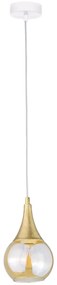 Luster na lanku LACRIMA WHITE 1xE27/60W/230V