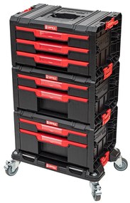 Mobilný vozík na náradie Qbrick System PRO so zásuvkami