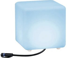 LED vonkajšie bodové svietidlo Paulmann 94268 Plug & Shine Cube IP65 RGBW 2,8W 110lm 230/24V biele - kompatibilné so SMART HOME by hornbach