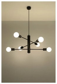Čierne stropné svetlo Nice Lamps Donato 6