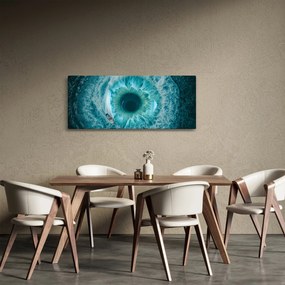Obraz mora s loďkou (120x50 cm)