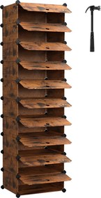 XXXLutz REGÁL NA TOPÁNKY, hnedá, 43/173/31 cm - Online Only drobný nábytok - 002543059301