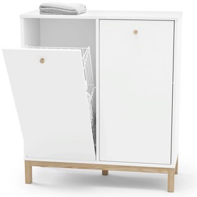 Skrinka s košom na bielizeň