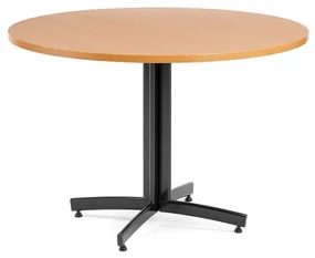 Okrúhly stôl SANNA, Ø1100x720 mm, čierna/buk