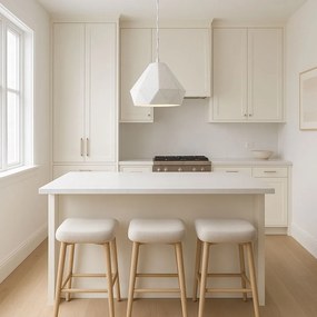 Toolight - Závesné kovové stropné svietidlo 1xE27 APP237-1CP, biela, OSW-05459