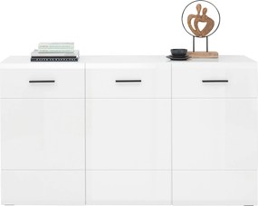XXXLutz ŠIROKÁ KOMODA, biela, antracitová, 150/84,6/42 cm Hom`in - Komody - 001803069003