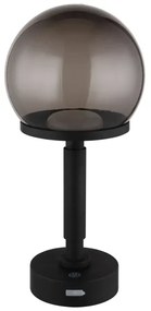 Globo 21034S - LED Nab. dot. stol. lampa HAKU LED/2,5W/5V 2700/4000/6500K čierna