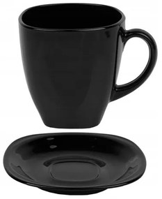 Luminarc Šálky s podšálkami Carine Black 220 ml 6 ks