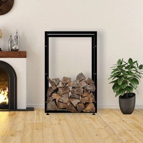 Stojan na drevo Keri V2 25x80x125, čierna