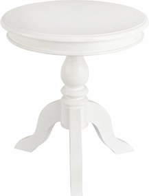 Stolik Lara priemer 50 cm biely