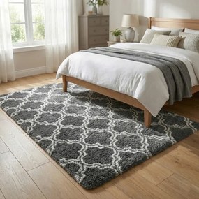 Protišmykový koberec DECOR sivý