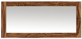 furniture-nabytek.cz - Masivní koupelnové zrcadlo Lagos z palisandru, lakované, hnědé – 130×60 cm
