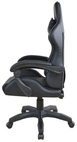 Ergonomická kancelárska stolička s vankúšikmi, čierná