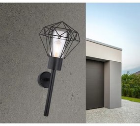 Globo 31355W - Vonkajšie nástenné svietidlo HORACE 1xE27/15W/230V IP44