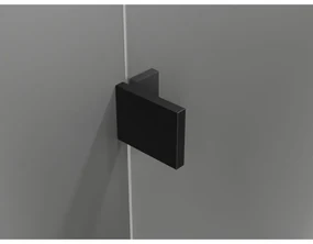 Mexen Lunar Duo, výklopný sprchový kút 115 x 70 cm, 8mm číre sklo, čierny profil, 834-115L-070P-70-00