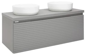 Kúpeľňová skrinka pod umývadlo Naturel Savona 118x43x44, 8 cm sivá mat SAVONA120GMD, 1 ks