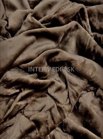 INTERMEDIC SK Prestieradlo mikroplyš 180x200 cm - Tm. hnedá