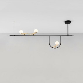 Artemide Yanzi Sc 1 závesné Led svietidlo 26W, stmievateľné, mosadz/čierna