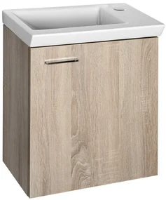 Aqualine Aqualine, ZOJA/KERAMIA FRESH umývadlová skrinka 44x50x23,5cm, dub platin, 51046DP