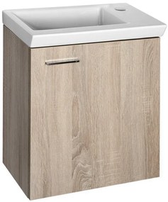Aqualine Aqualine, ZOJA/KERAMIA FRESH umývadlová skrinka 44x50x23,5cm, dub platin, 51046DP
