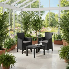 Záhradný set FOREST, 3-dielny, antracitová I.P.A.E-Progarden