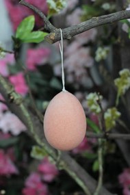 Lososové závesné veľkonočné vajíčko 7cm
