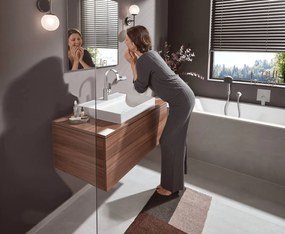 Hansgrohe Vivenis, umývadlová batéria 210, s výpustom a otočným výtokom, EcoSmart, chrómová, HAN-75030000