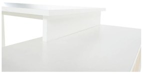 Tempo Kondela Písací stôl, biela/sivá, DALTON 2  NEW VE 02