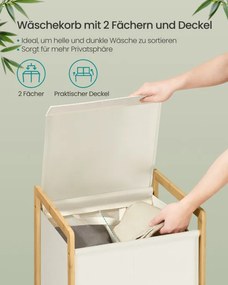 Kôš na bielizeň bambusový RLH102WD01