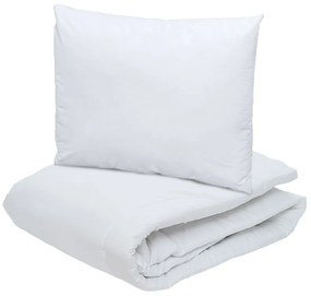 Letný paplón prešívaný 140x200 cm s vankúšom 70x90 cm ECONOMY PEACH, biely