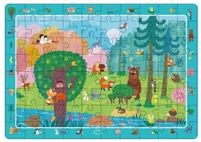 Puzzle Priatelia lesa 45x31cm 80 dielikov
