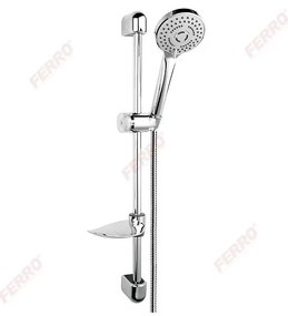 FERRO TUTTI, sprchový stĺp 61,5cm s ručnou sprchovou súpravou, chróm, N340